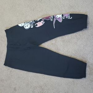 Disney The Nightmare Before Christmas Decal Drawstring Sweatpants Lowrise